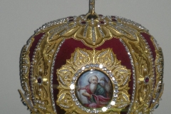 Μίτρα αρχιερατική βελούδο γκρενά 2