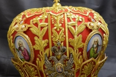 Αρχιερατική Μίτρα μεταξωτό κόκκινο 4