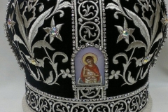 Μίτρα αρχιερατική βελούδο μαύρο 1