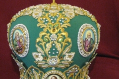 Αρχιερατική Μίτρα μεταξωτό πράσινο 2