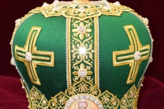 Αρχιερατική Μίτρα μεταξωτό πράσινο 4