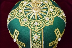 Αρχιερατική Μίτρα μεταξωτό πράσινο 5
