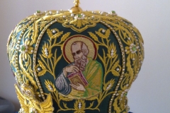 Αρχιερατική Μίτρα μεταξωτό πράσινο 7