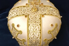 Αρχιερατική μίτρα μεταξωτό λευκό 6